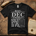 Big DEC Energy Since 1776 Declaration of Independence Dark T-Shirt