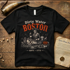 Boston Harbor Dirty Water Halloween Tea Party 1773 Dark T-Shirt