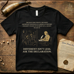 Different Isn't Less - Ask the Declaration - Celebrating Neurodivergence T-Shirt