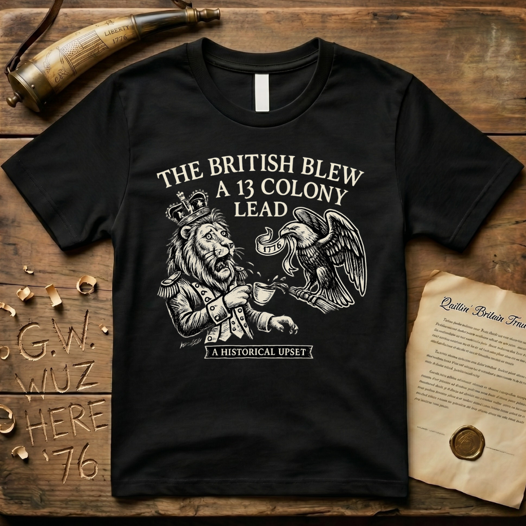 The British Blew a 13 Colony Lead Meme Design Dark T-Shirt
