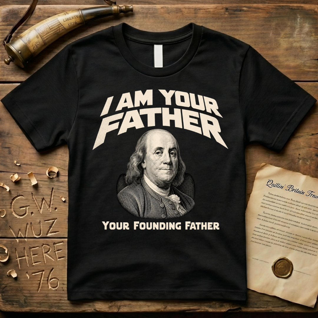 Benjamin Franklin I Am Your Founding Father Dark Father's Day T-Shirt