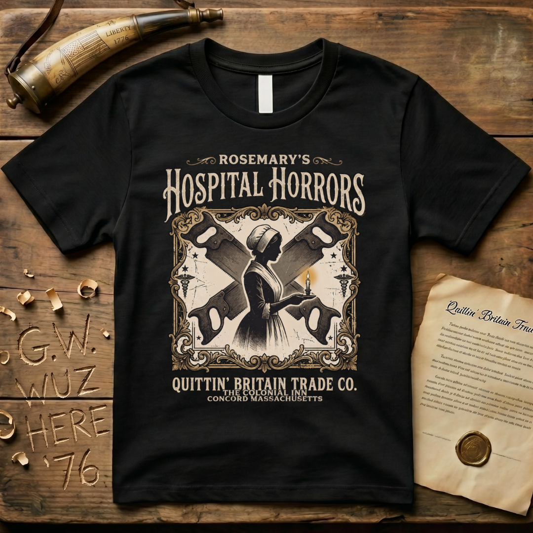 Rosemary's Hospital Horrors The Colonial Inn Ghost Story Dark T-Shirt
