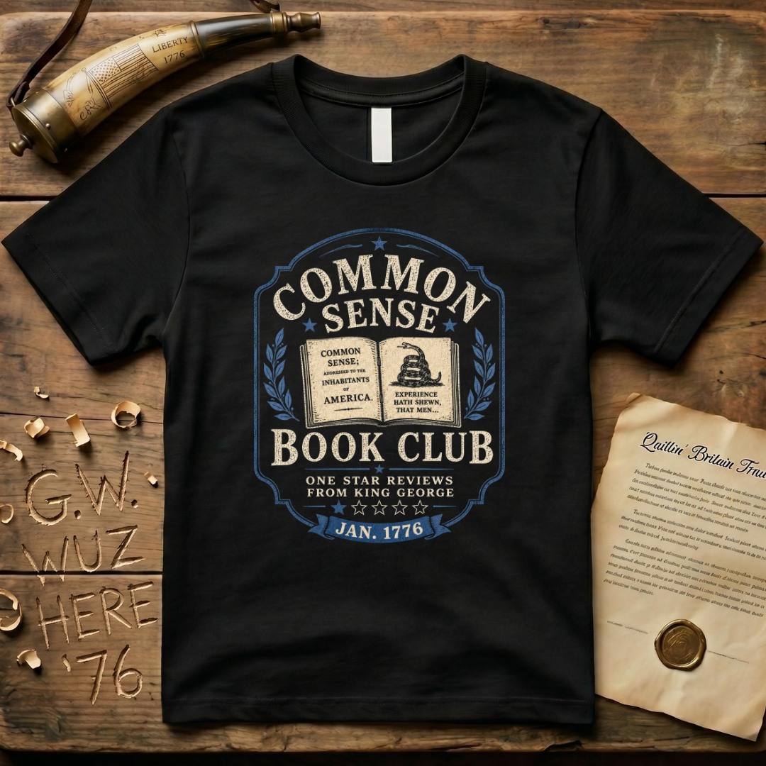 Thomas Paine Common Sense Book Club Dark T-Shirt
