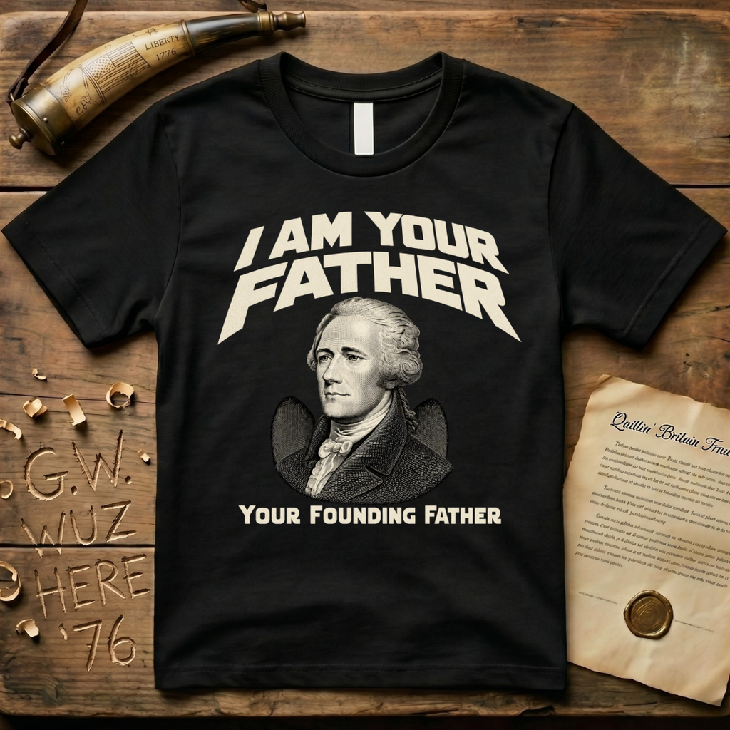 Alexander Hamilton I Am Your Founding Father Dark Father's Day T-Shirt