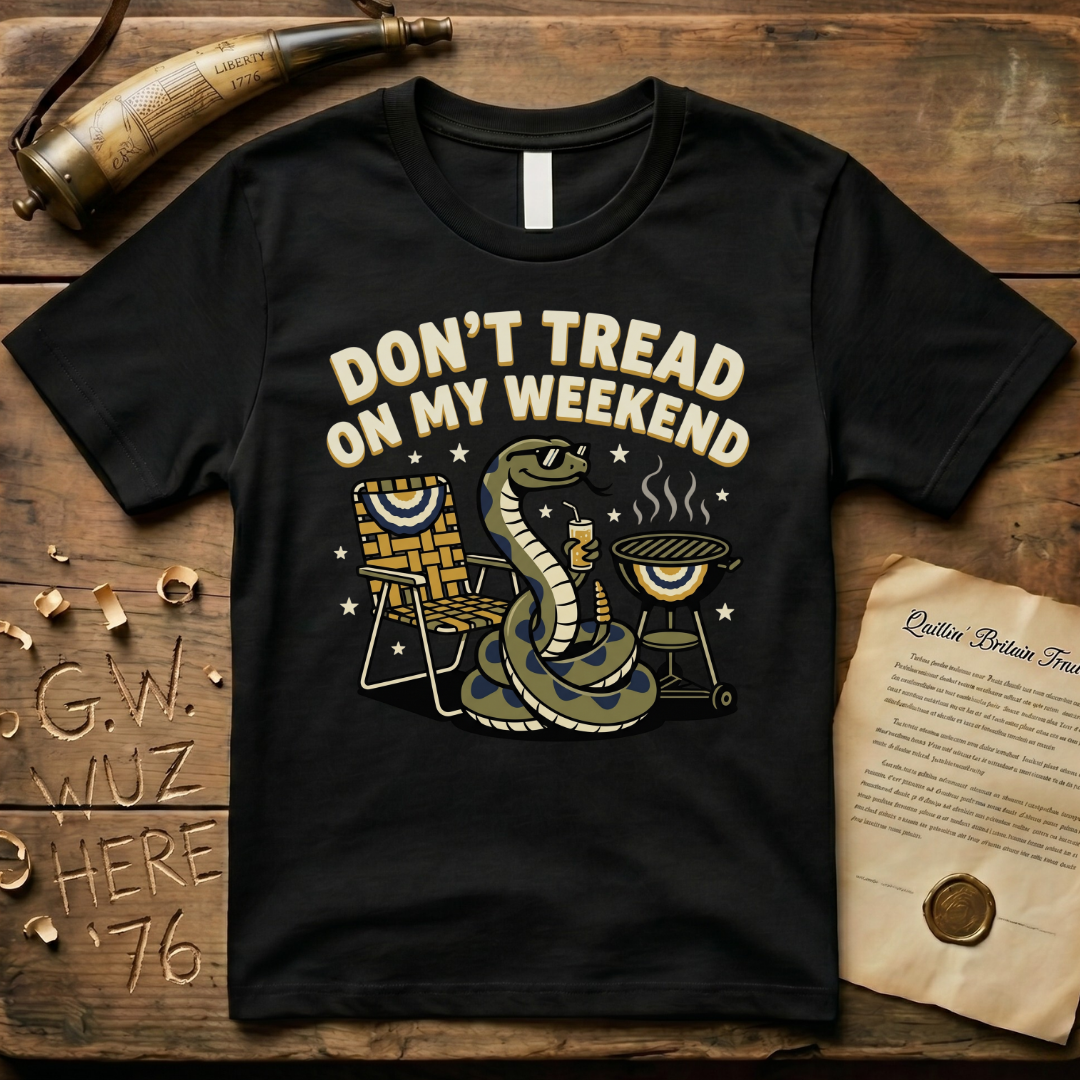 Don't Tread on My Weekend Snake Dark T-Shirt