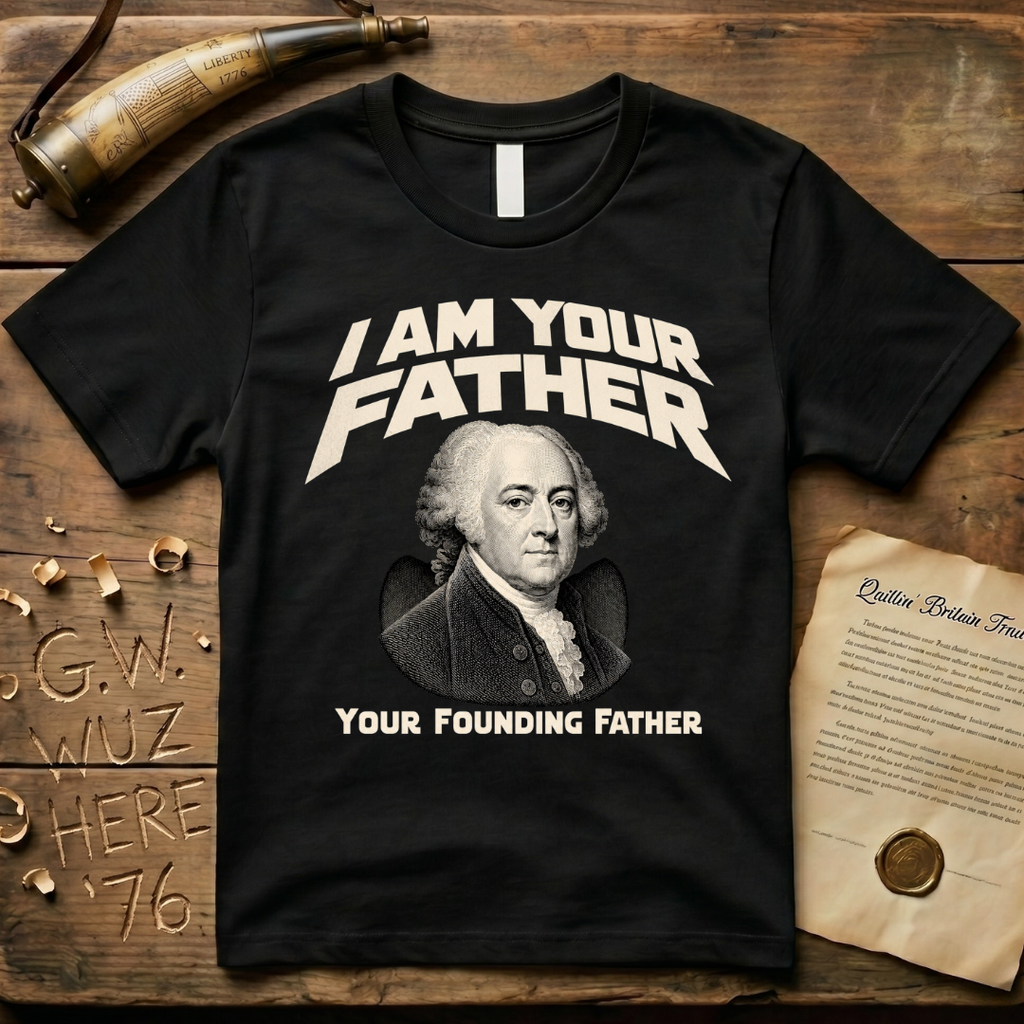 John Adams I Am Your Founding Father Dark Father's Day T-Shirt