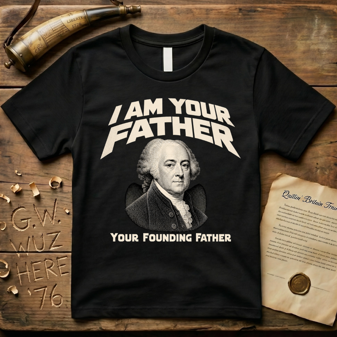 John Adams I Am Your Founding Father Dark Father's Day T-Shirt
