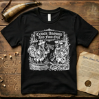 Cluck Around and Find Out Woodcut Dark-Style T-Shirt