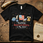 Teaching American History is My Jam Teacher Dark T-Shirt
