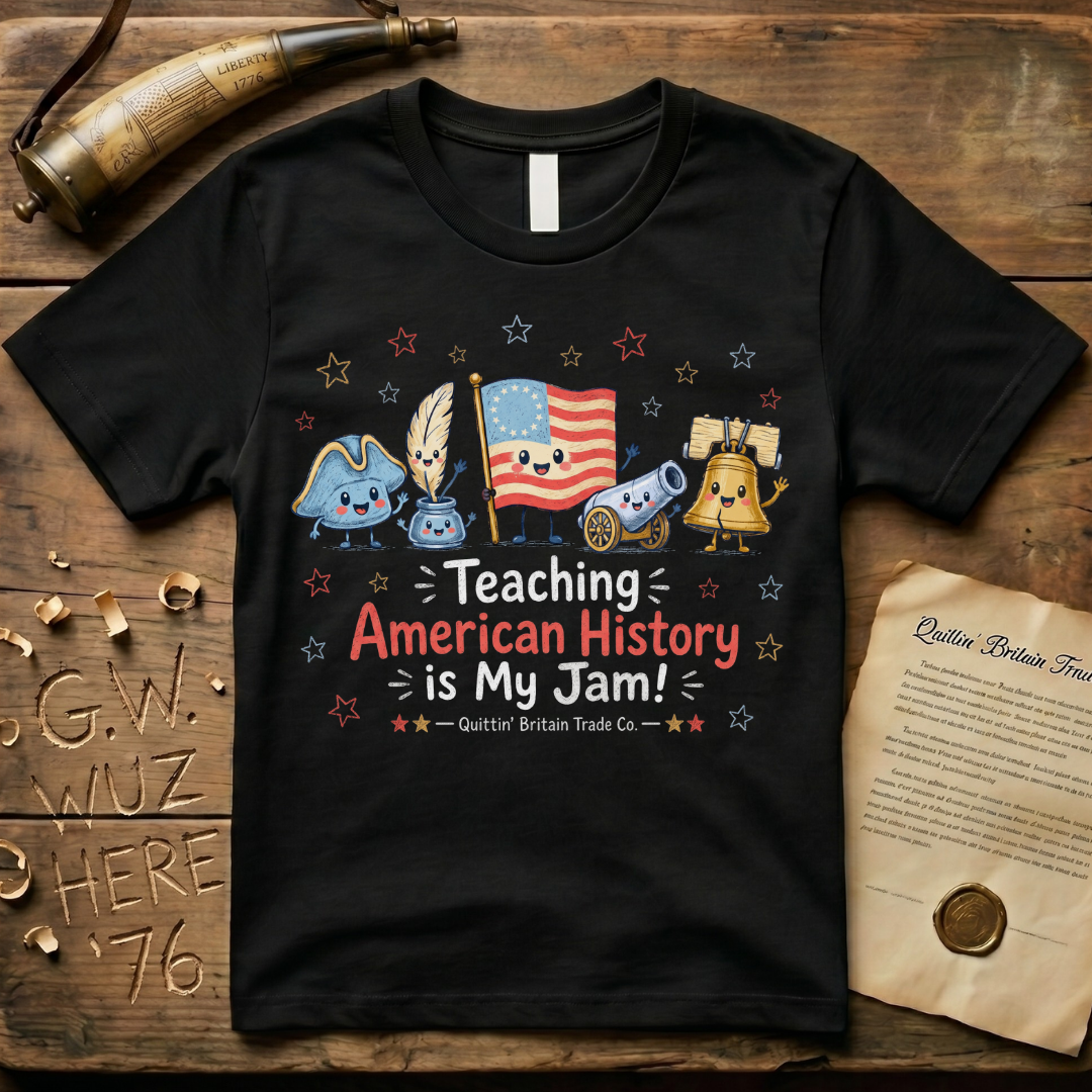 Teaching American History is My Jam Teacher Dark T-Shirt