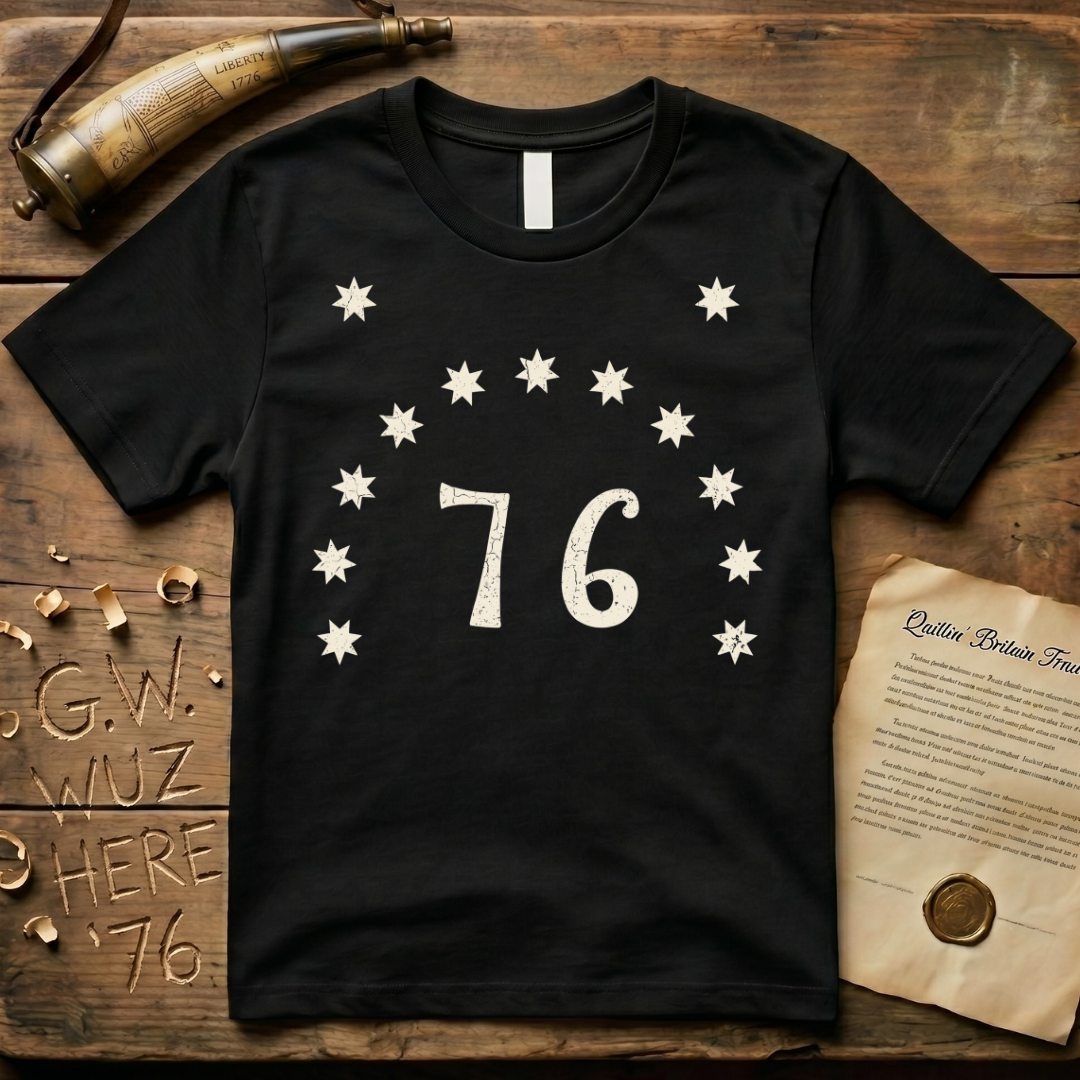 Vintage Bennington "76" Revolutionary War Flag T-Shirt