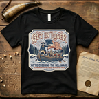 Get in Loser We're Crossing the Delaware Printed Patch T-Shirt