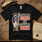 Give Me Fishing or Give Me Death Dark Soldier T-Shirt