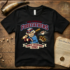 The Fightin' Forefathers World Champions 1783 Baseball Retro Batter T-Shirt