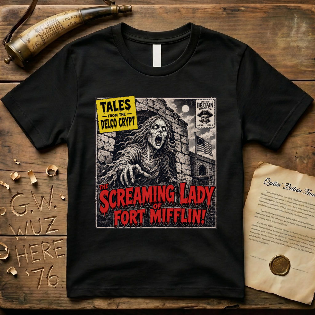 The Screaming Lady of Fort Mifflin Delco PA Horror Story Halloween T-Shirt