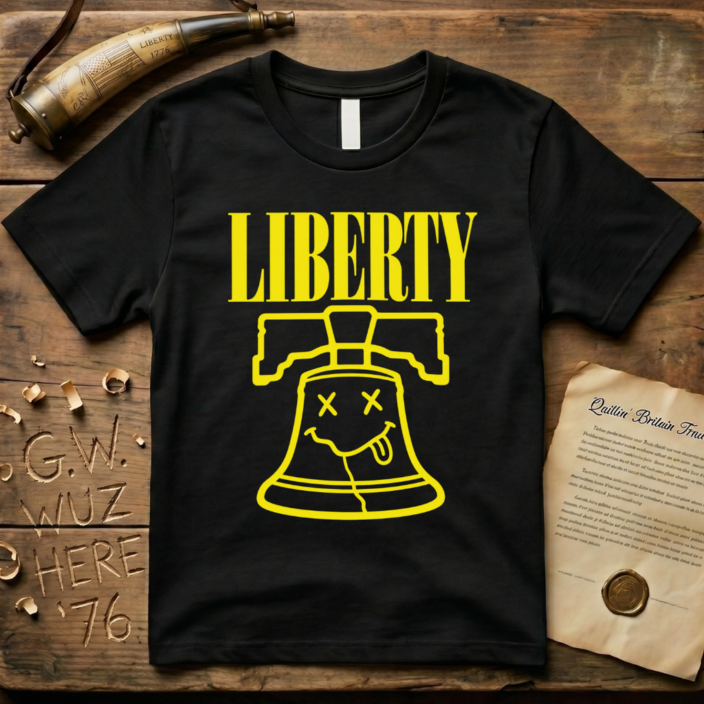Grunge Liberty Bell 90's Design Dark T-Shirt