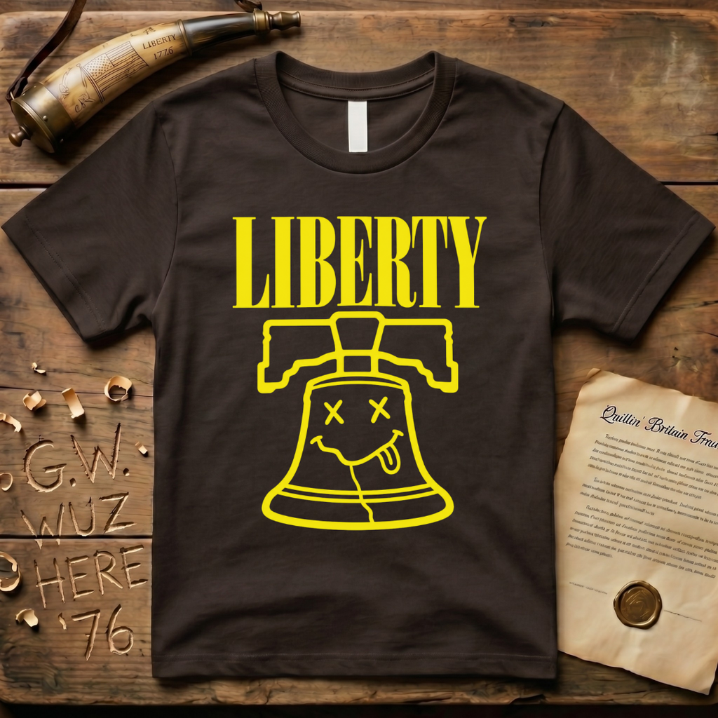 Grunge Liberty Bell 90's Design Dark T-Shirt
