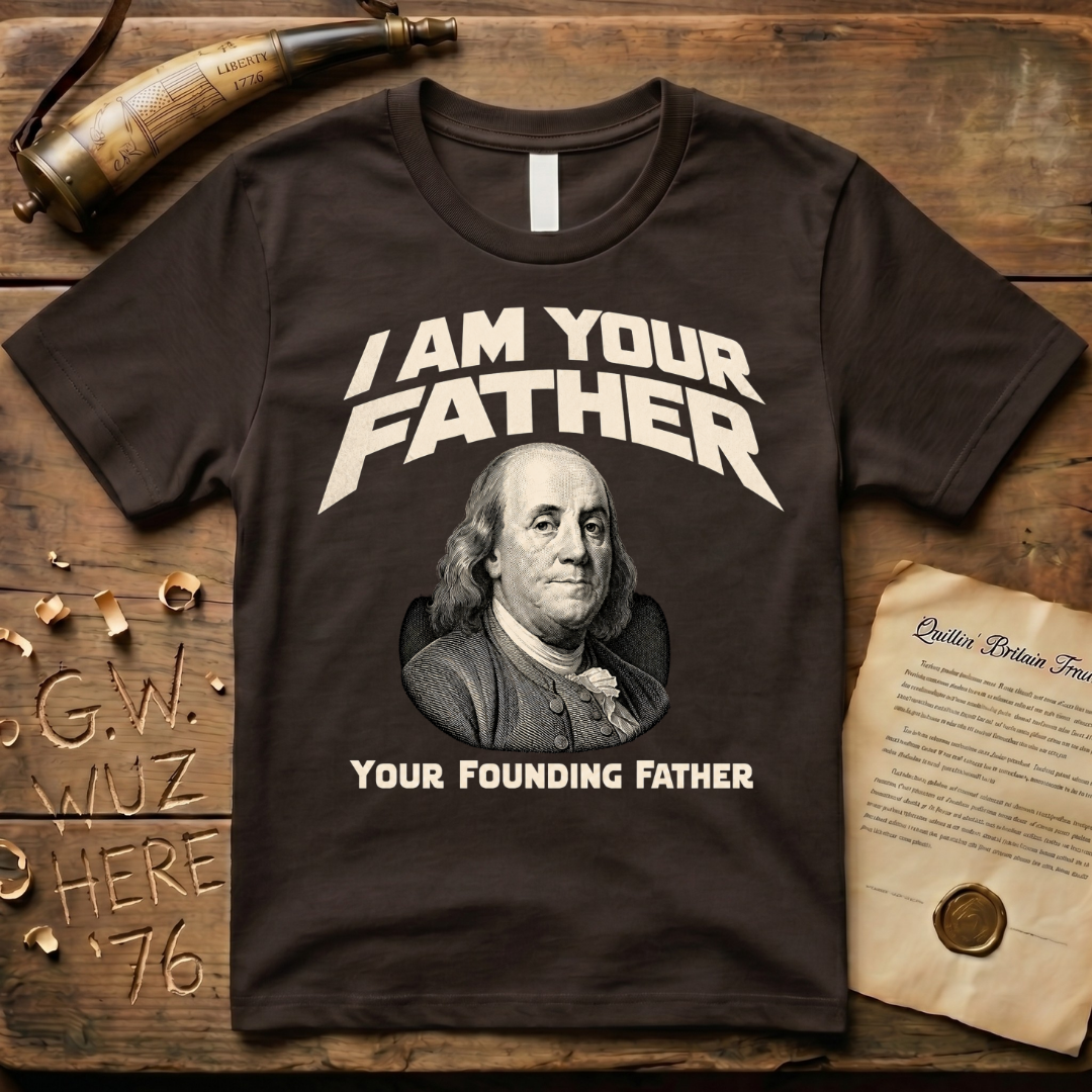 Benjamin Franklin I Am Your Founding Father Dark Father's Day T-Shirt