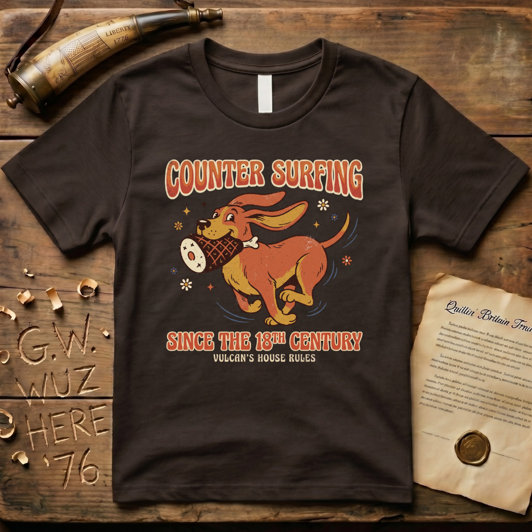 Vulcan Counter Surfing Since the 18th Century Dark T-Shirt