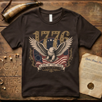Majestic Eagle Land of the Free Dark Gold T-Shirt