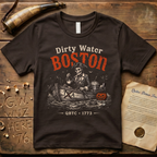 Boston Harbor Dirty Water Halloween Tea Party 1773 Dark T-Shirt