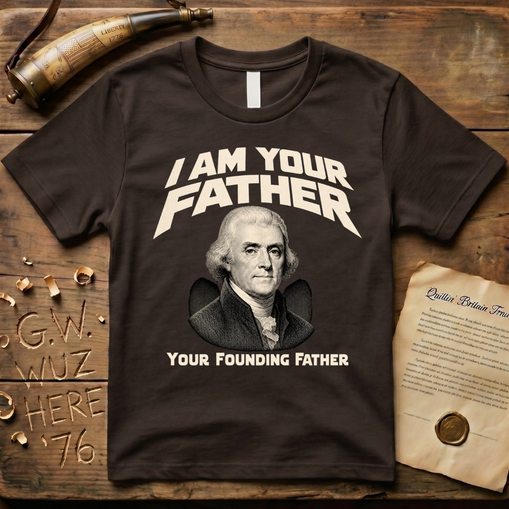 Thomas Jefferson I Am Your Founding Father Dark Father's Day T-Shirt