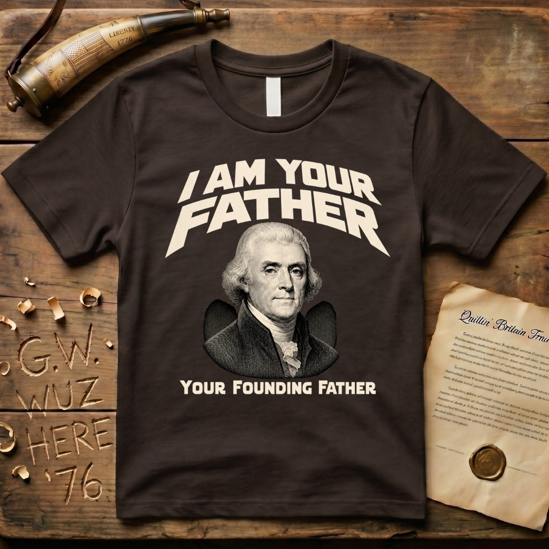 Thomas Jefferson I Am Your Founding Father Dark Father's Day T-Shirt