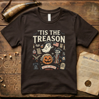 'Tis The Treason Funny Halloween Cartoon T-Shirt