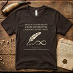 Thomas Jefferson - Changed Everything - Gold Autism Infinity Symbol T-Shirt