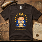 Liberty & Lattes Printed Patchwork Cute Patriot Coffee T-Shirt