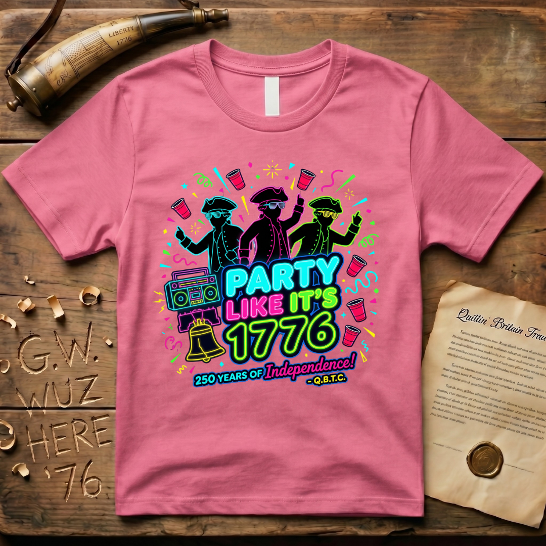 Party Like It's 1776 1980's-Style T-Shirt
