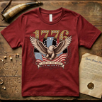 Majestic American Eagle - Land of the Free 1776 Dark T-Shirt