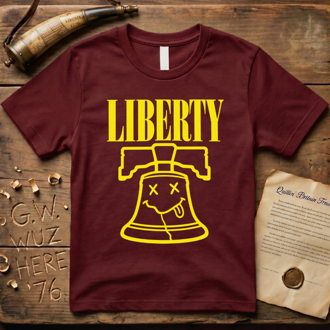 Grunge Liberty Bell 90's Design Dark T-Shirt