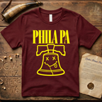 Phila PA Grunge Liberty Bell 90's Design Dark T-Shirt