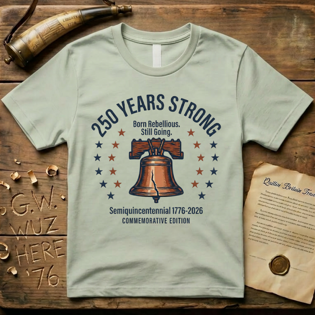 Semiquincentennial Commemorative Edition 250 Years Strong, Born Rebellious, Still Going T-Shirt