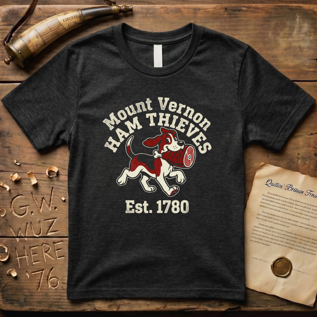Vulcan - Mount Vernon Ham Thieves Est. 1780 Dark T-Shirt