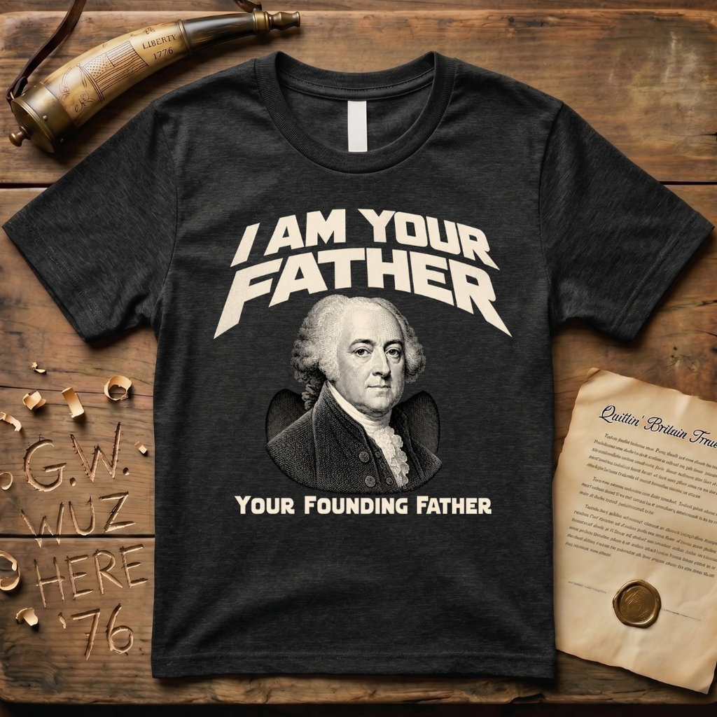 John Adams I Am Your Founding Father Dark Father's Day T-Shirt