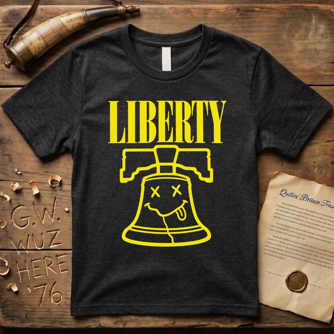Grunge Liberty Bell 90's Design Dark T-Shirt