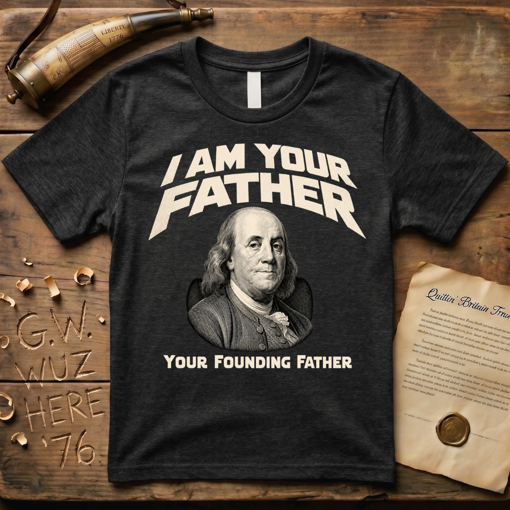 Benjamin Franklin I Am Your Founding Father Dark Father's Day T-Shirt