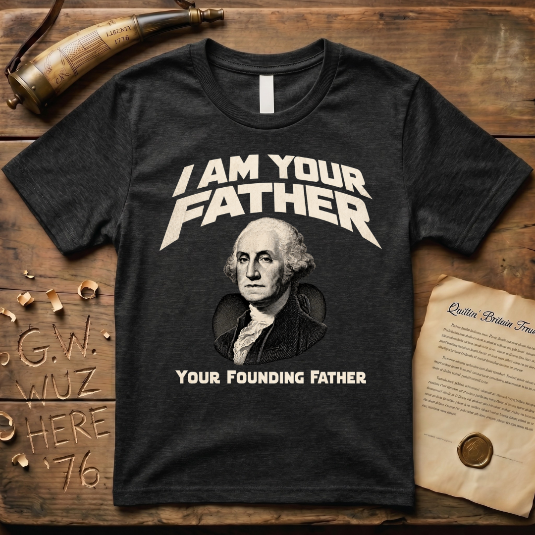 George Washington I Am Your Founding Father Dark Father's Day T-Shirt
