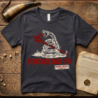 Biting Back Since 1776 Timber Rattlesnake Dark Design T-Shirt