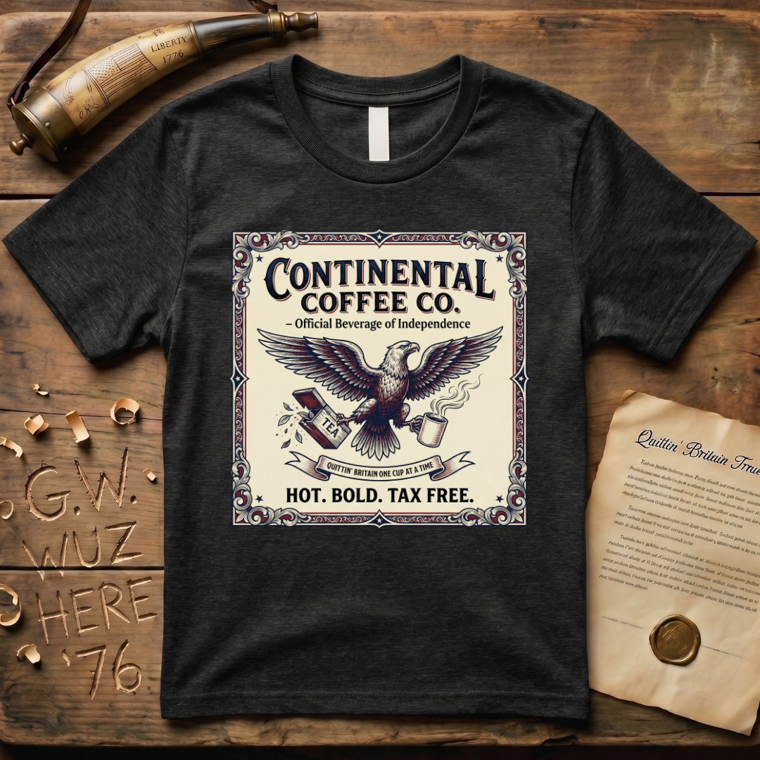 Continental Coffee Co. Quittin' Britain One Cup At a Time Official Beverage T-Shirt