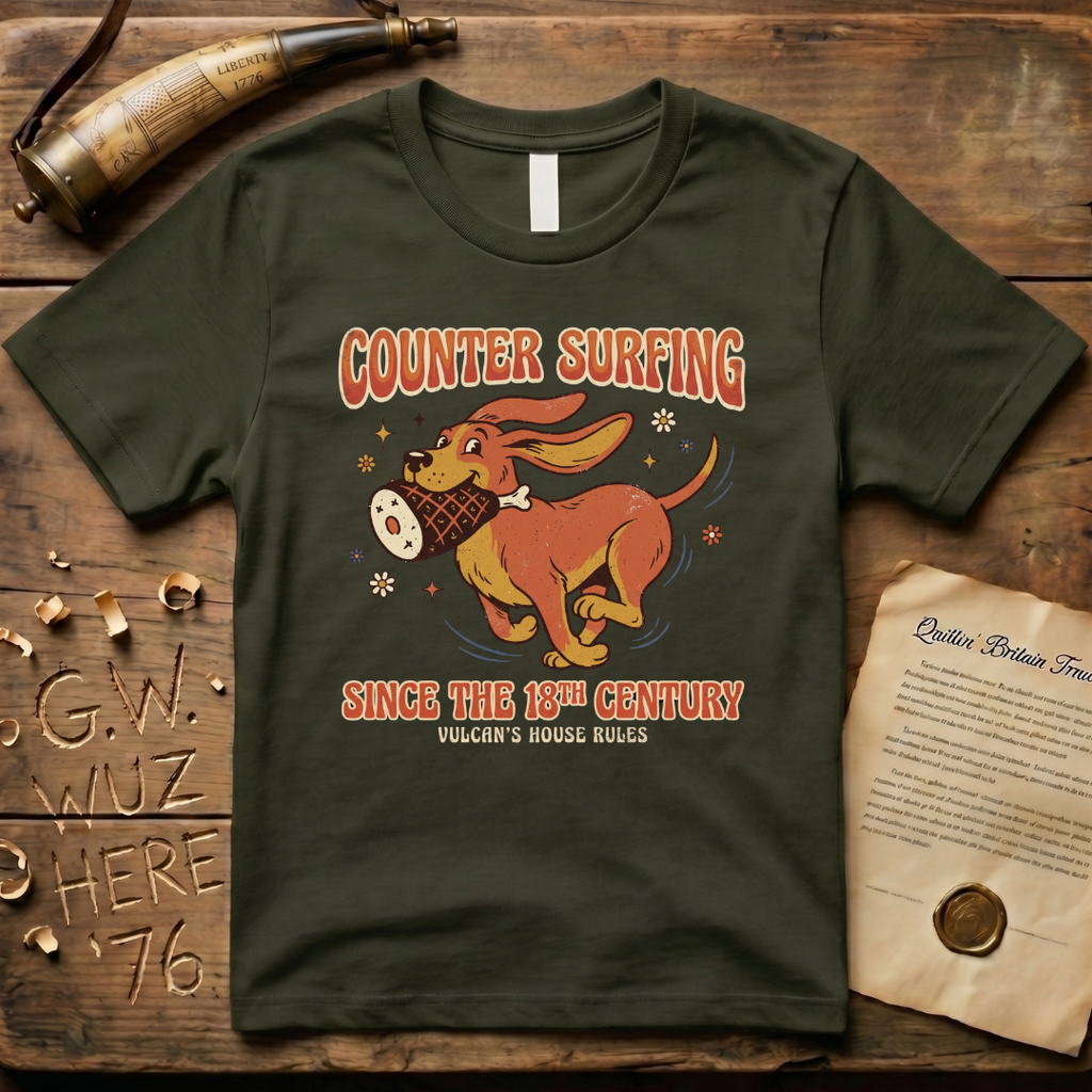 Vulcan Counter Surfing Since the 18th Century Dark T-Shirt