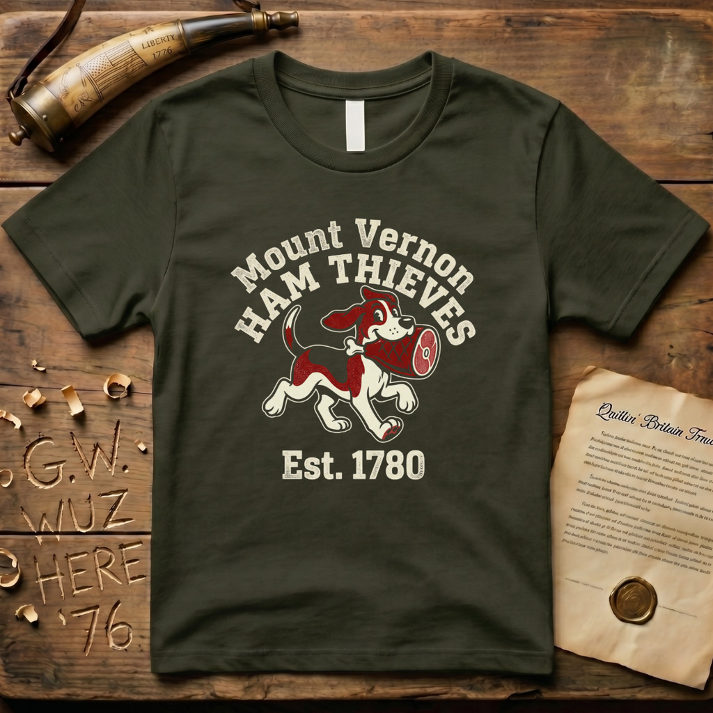 Vulcan - Mount Vernon Ham Thieves Est. 1780 Dark T-Shirt