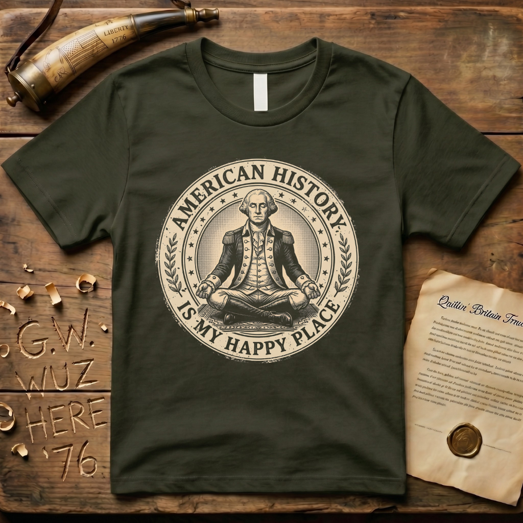 American History is My Happy Place Yoga T-Shirt