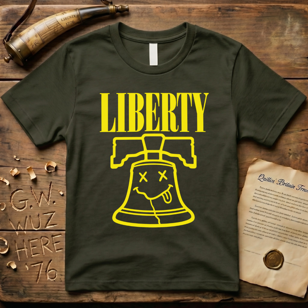 Grunge Liberty Bell 90's Design Dark T-Shirt