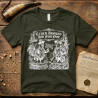 Cluck Around and Find Out Woodcut Dark-Style T-Shirt