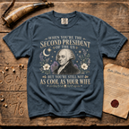 John Adams Not As Cool As His Wife - Comfort Colors® Dark T-Shirt