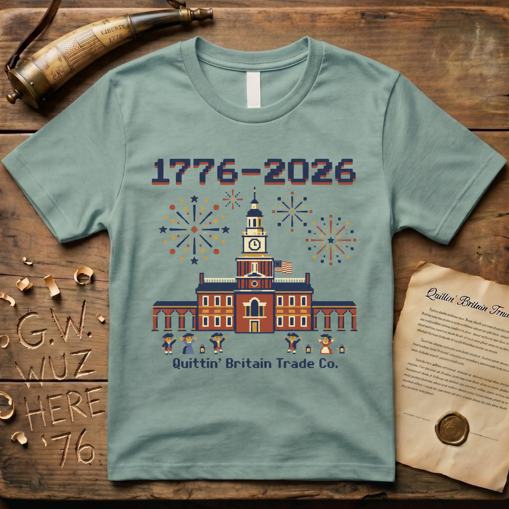 8-Bit Semiquincentennial 1776-2026 Celebration T-Shirt