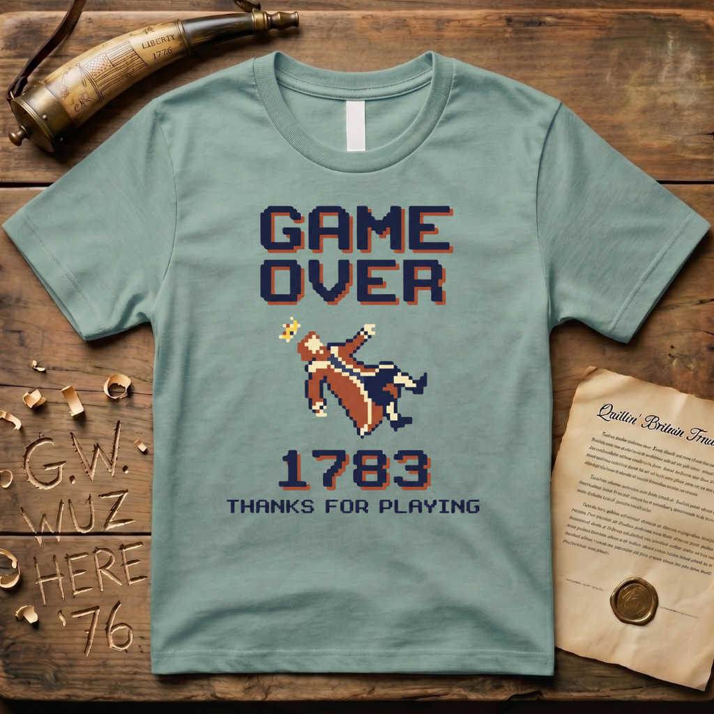 8-Bit Game Over King George 1783 T-Shirt